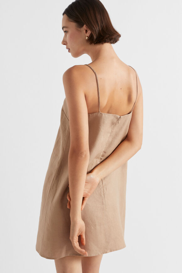 Core Linen A Line Mini Dress  Barley  hi-res