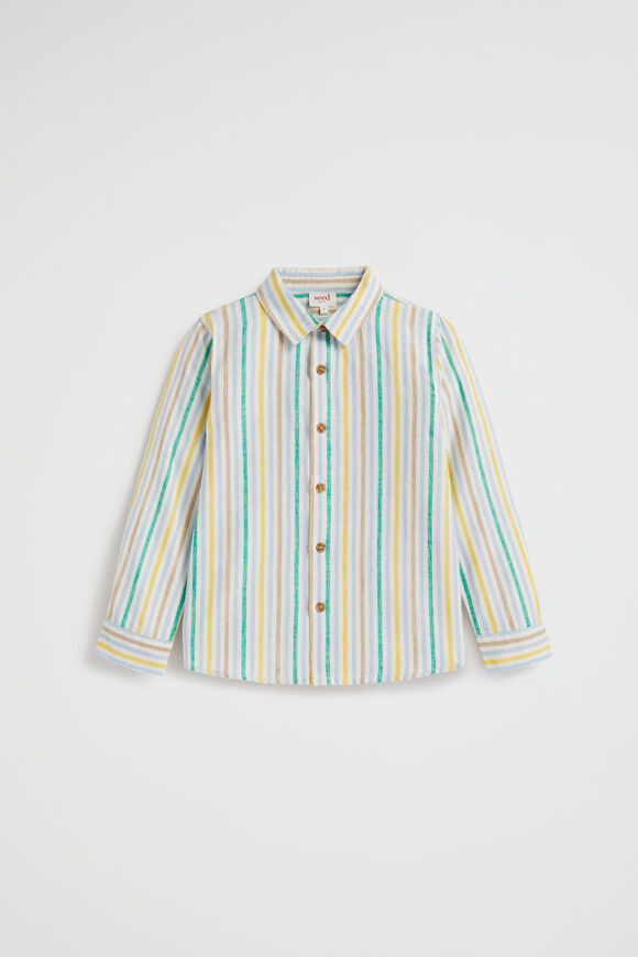 Stripe Linen Shirt  Multi  hi-res