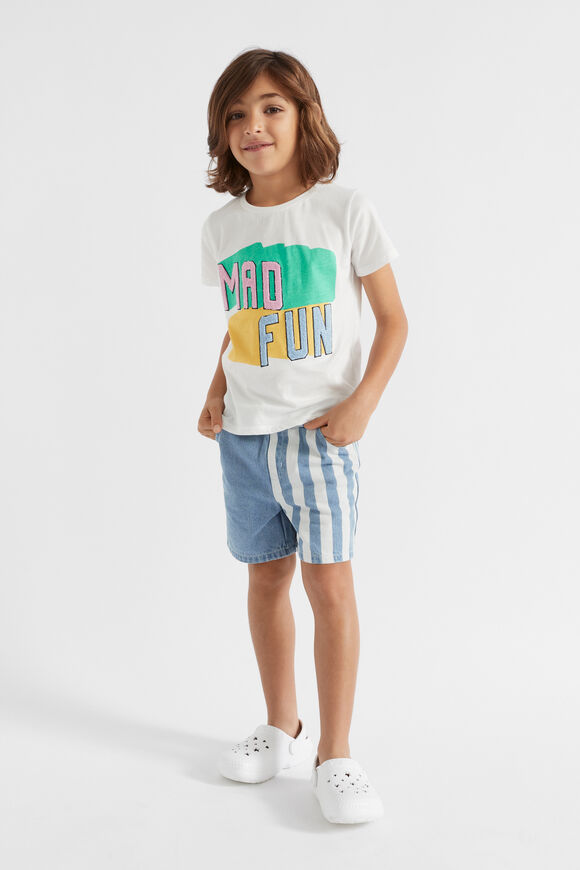 Stripe Denim Short  Denim Stripe  hi-res