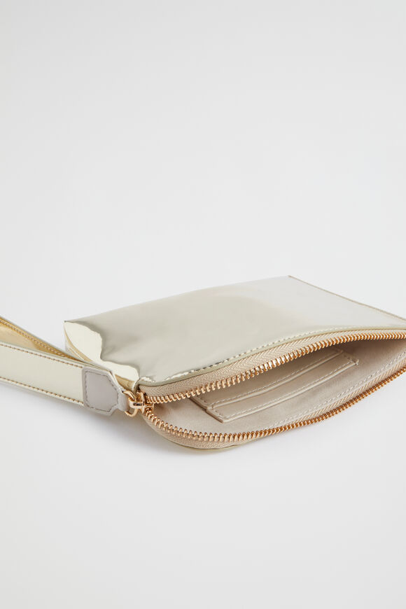 Seed Mini Metallic Pouch  Gold  hi-res