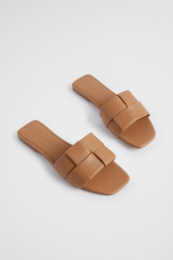 Rachel Leather Slide  Caramel  hi-res