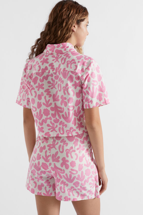 Abstract Print Shirt  Aurora Pink  hi-res