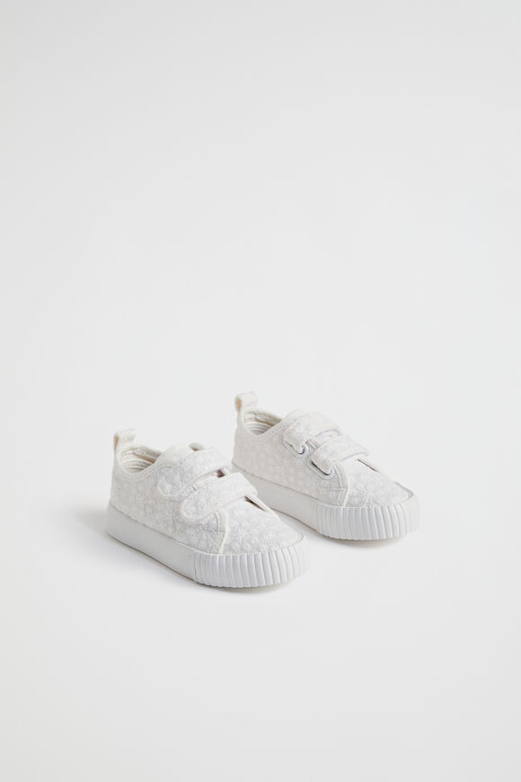 Mini Broderie Sneaker  White  hi-res