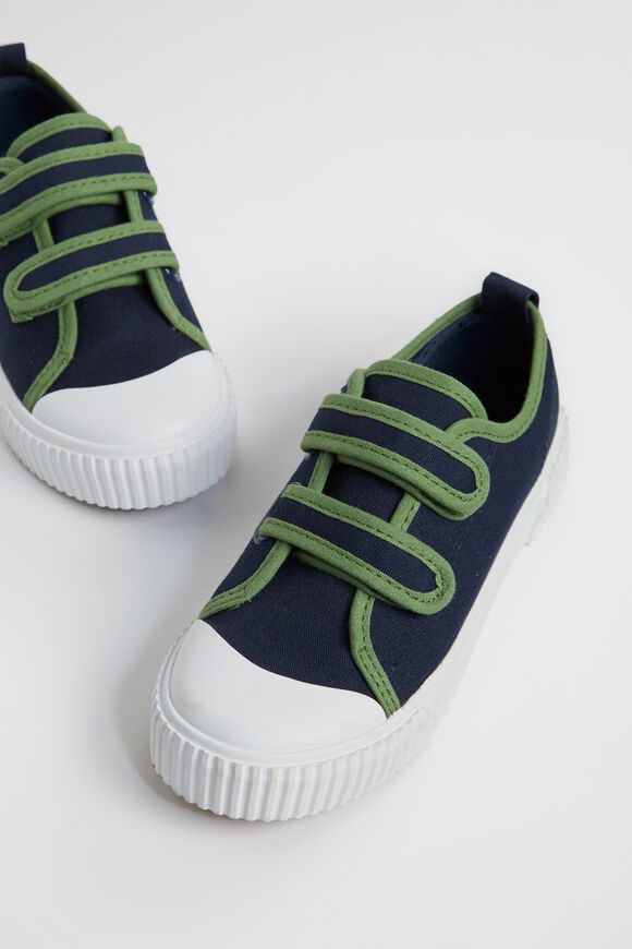 Contrast Trim Sneaker  Navy  hi-res