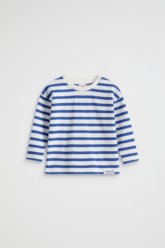 Core Rugby Tee  Cobalt Stripe  hi-res