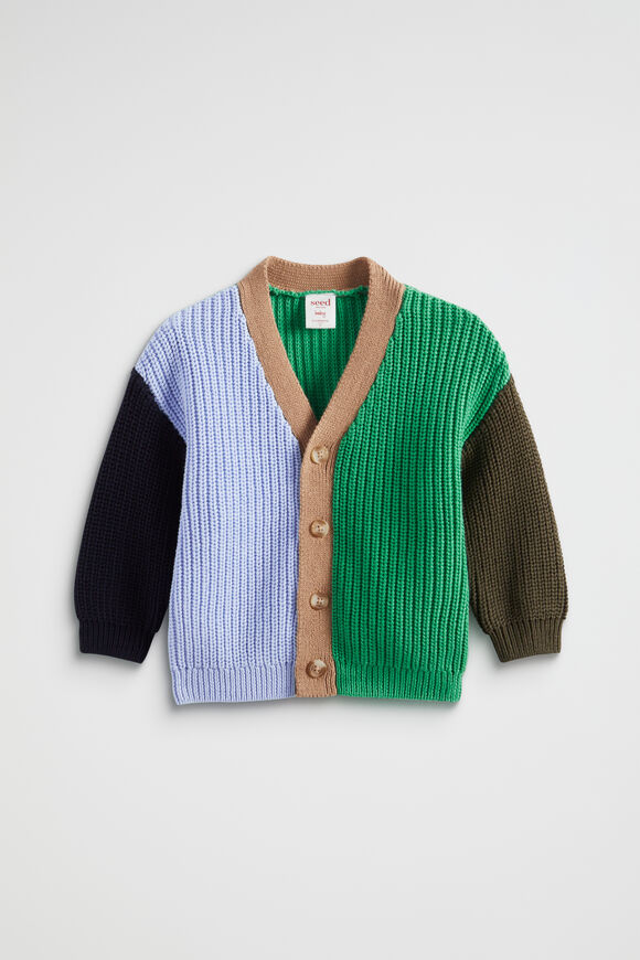 Colourblock Cardigan  Multi  hi-res