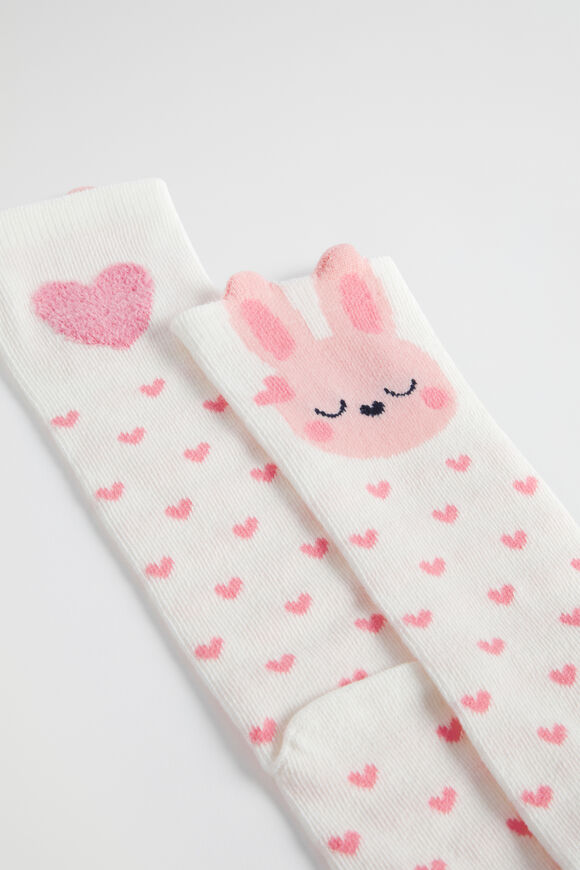 Bunny Knee High Sock  Vanilla  hi-res