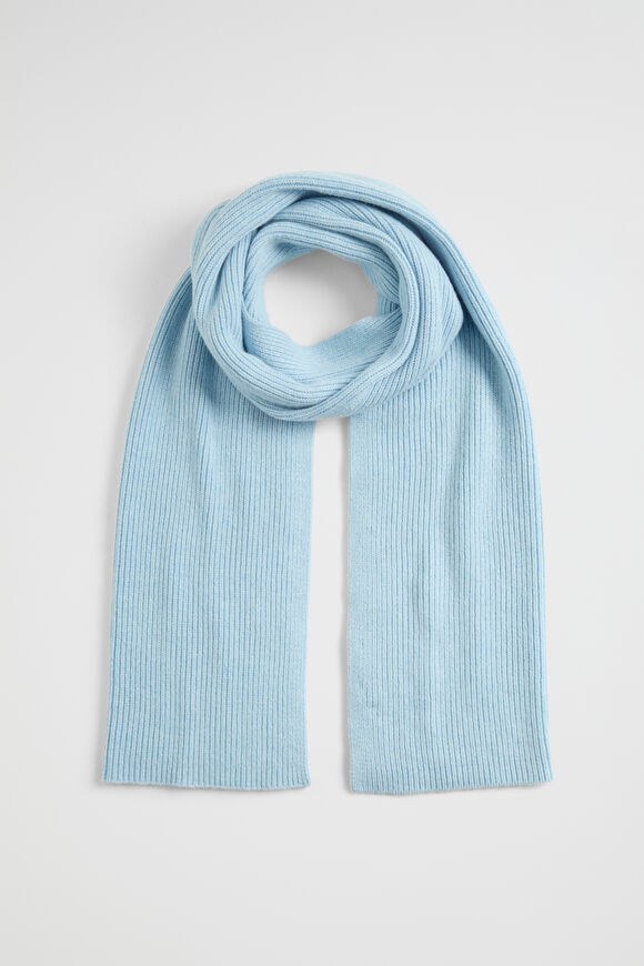 Rib Knit Scarf  Capri Marle  hi-res