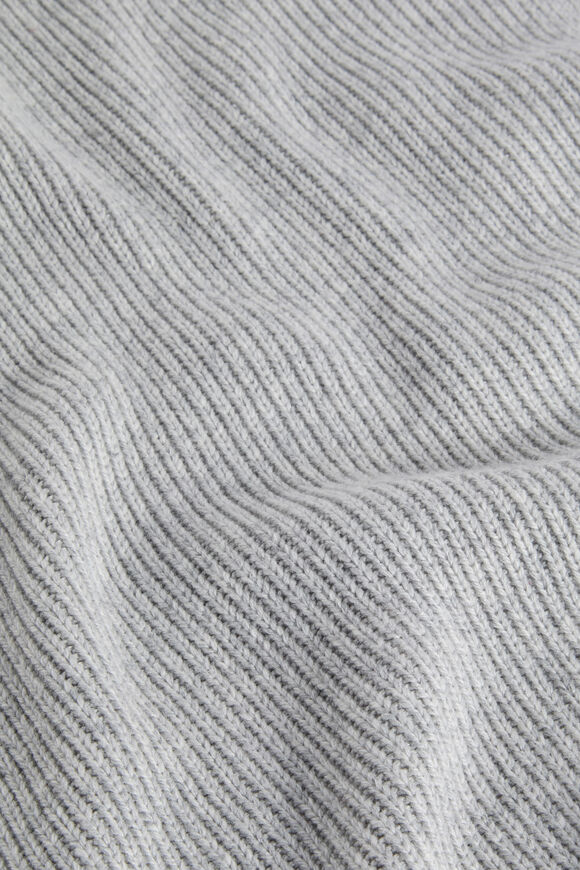 Rib Knit Scarf  Silver Marle  hi-res