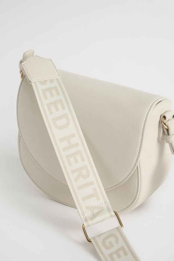 Rounded Saddle Bag  Bone  hi-res