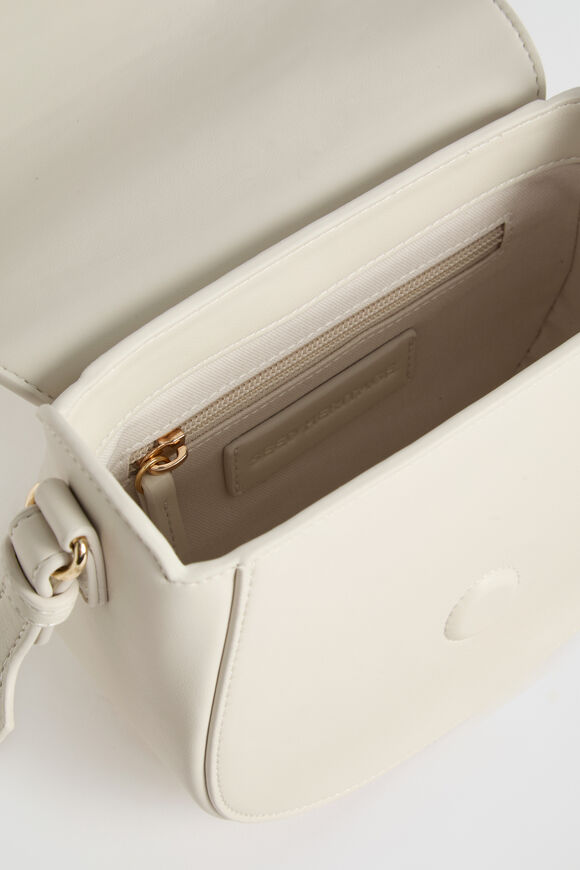 Rounded Saddle Bag  Bone  hi-res