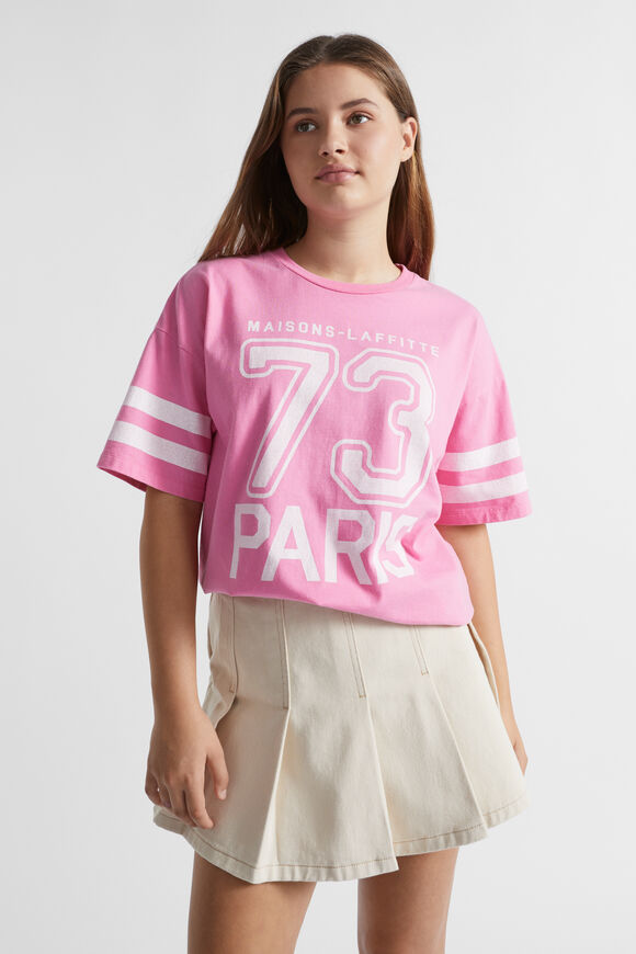 Varsity Tee  Aurora Pink  hi-res