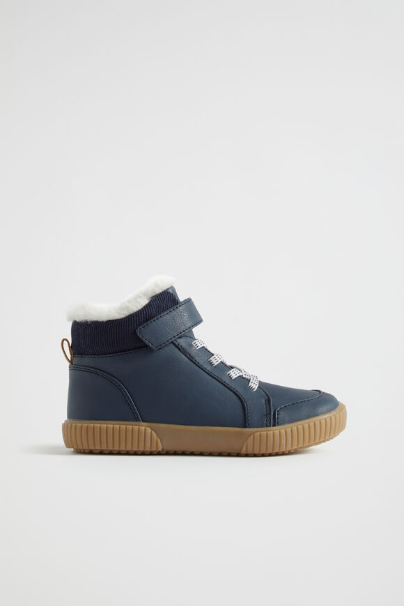 Fur High Top  Navy  hi-res