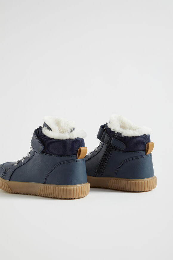 Fur High Top  Navy  hi-res