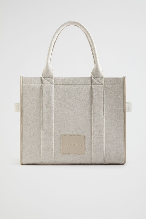 Felt Large Tote  Oat  hi-res