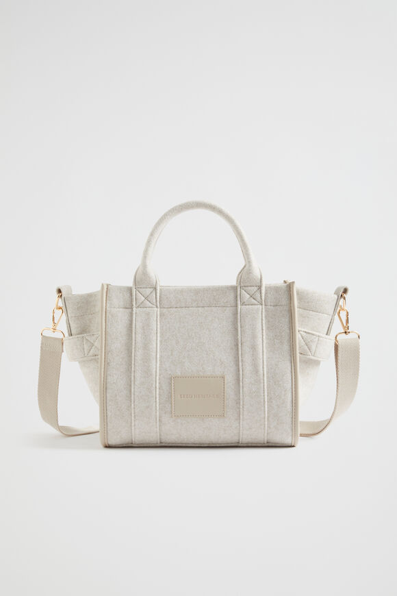 Felt Mini Tote  Oat  hi-res