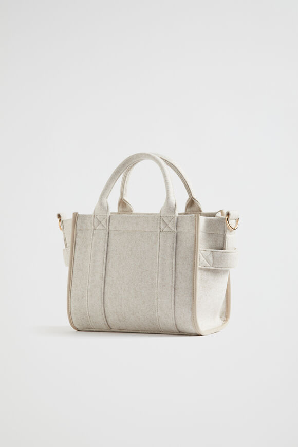 Felt Mini Tote  Oat  hi-res