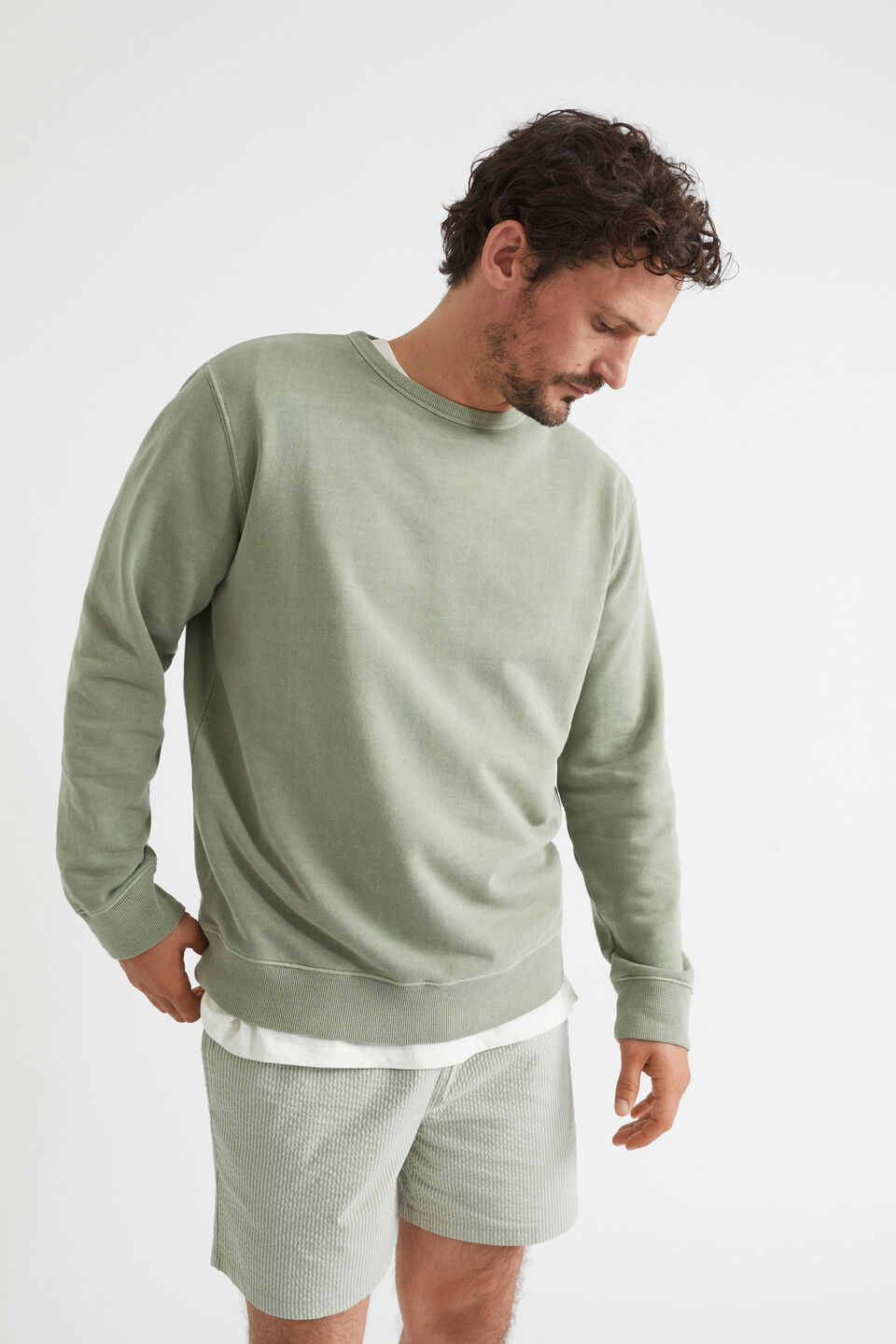 Mens Cotton Sweat  Eucalyptus