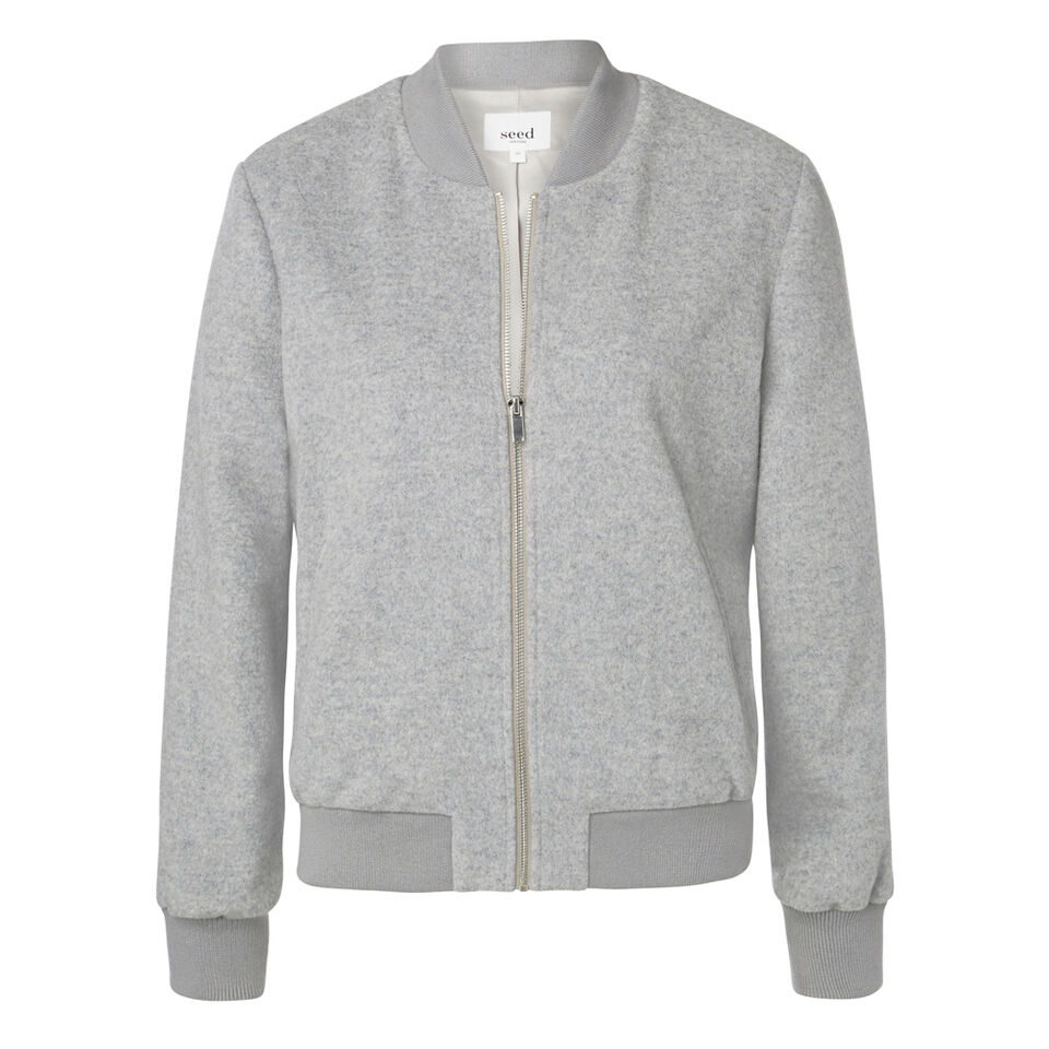 Wool Bomber Jacket  