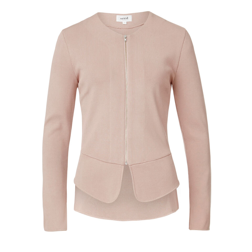 Crepe Peplum Jacket  