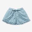 Tie-Waist Chambray Shorts    hi-res