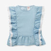 Crochet Chambray Top    hi-res