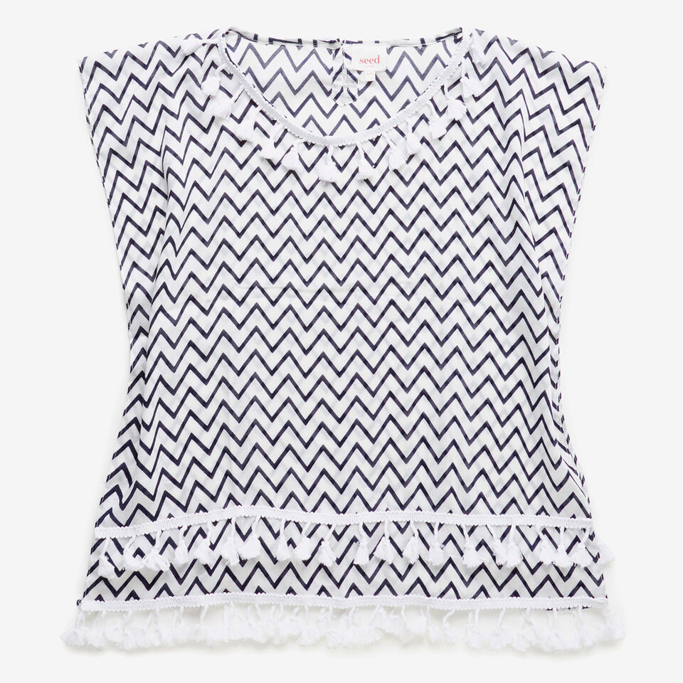 Zig Zag Poncho  