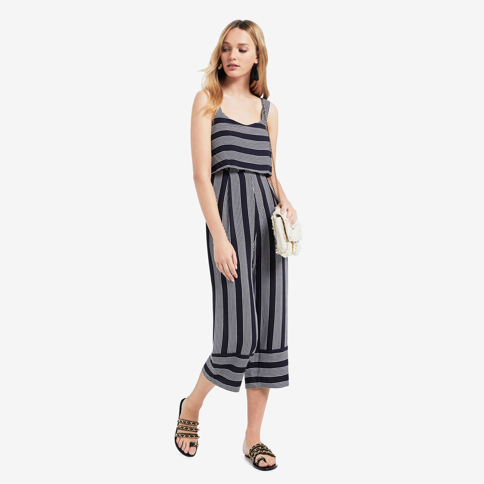 Variegated Stripe Jumpsuit  