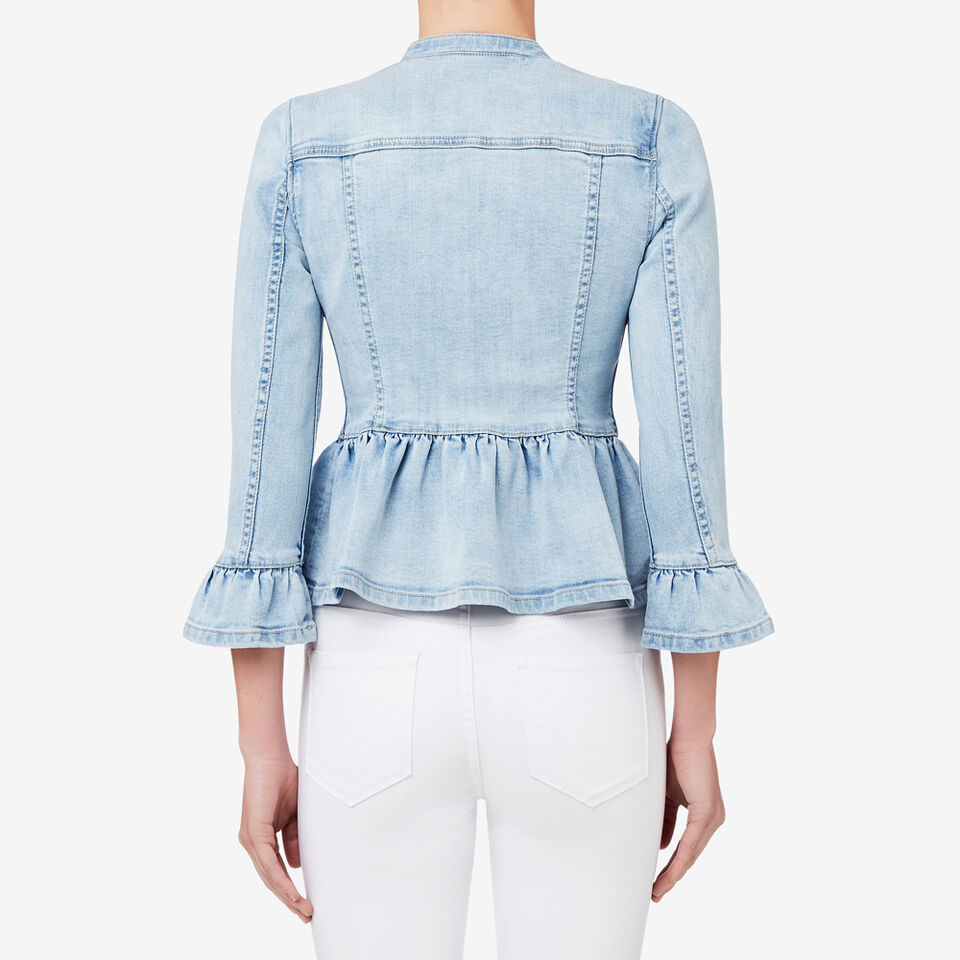 Denim Peplum Jacket  