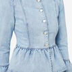 Denim Peplum Jacket    hi-res