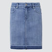 Turndown Denim Skirt    hi-res