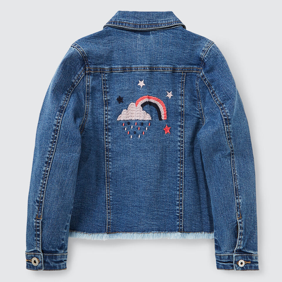 Rainbow Denim Jacket  