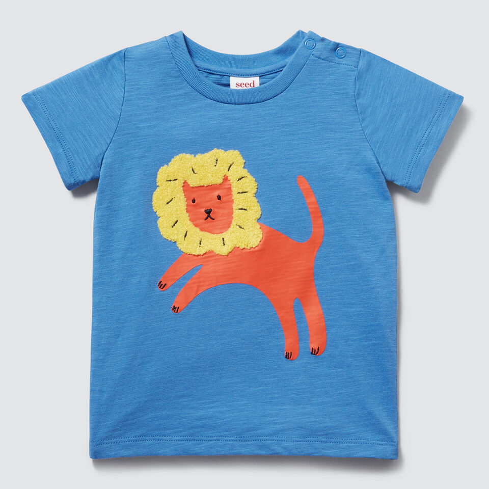 Chenille Lion Tee  