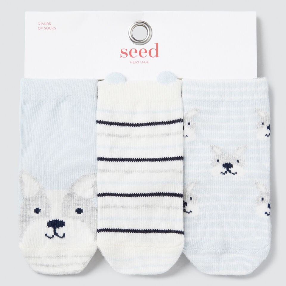 3 Pack Puppy Socks  