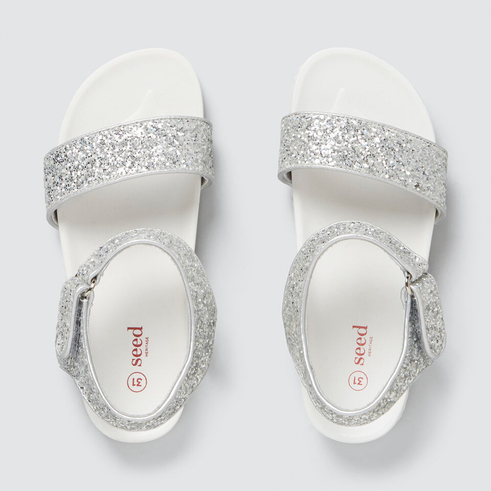 Glitter Strap Rubber Sandal  