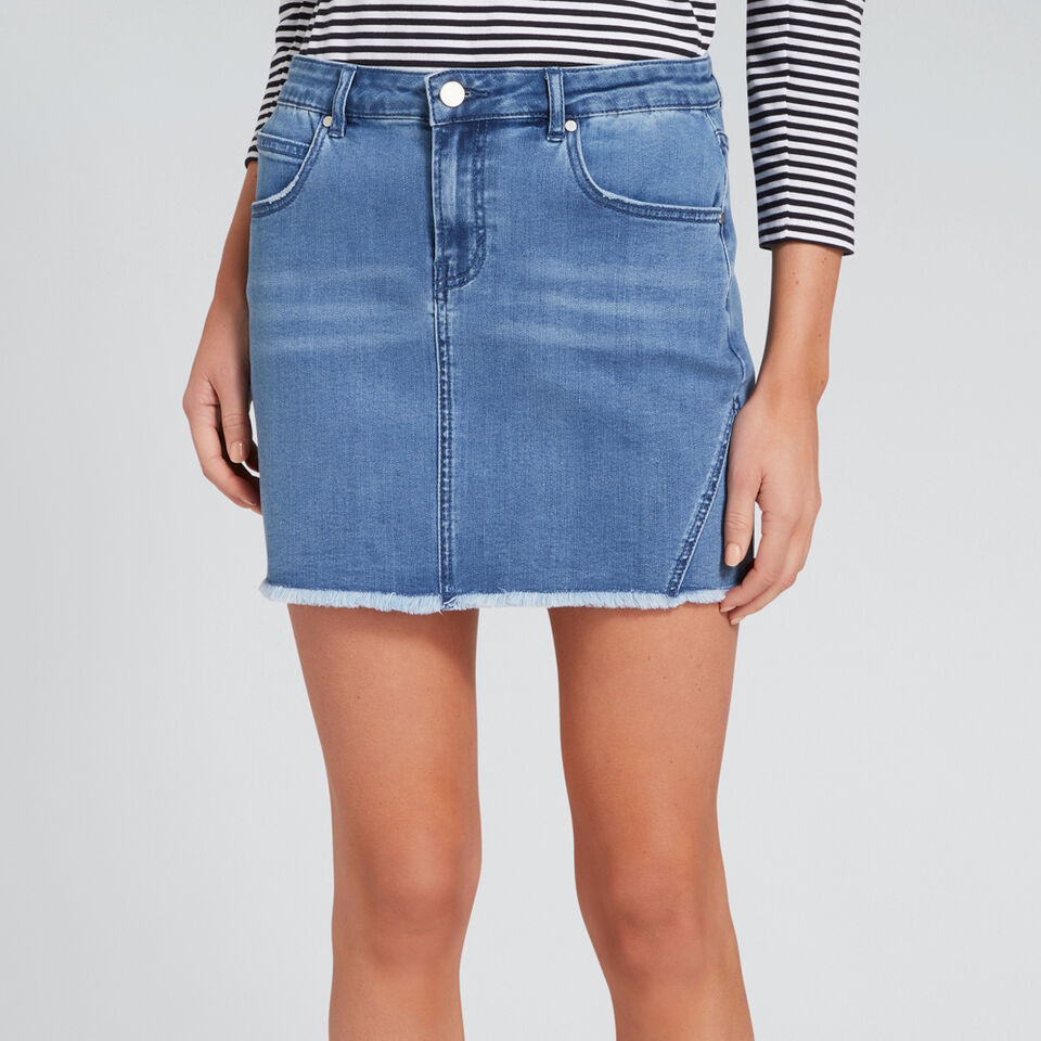 Denim Mini Skirt  