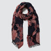 Rose Jacquard Scarf    hi-res