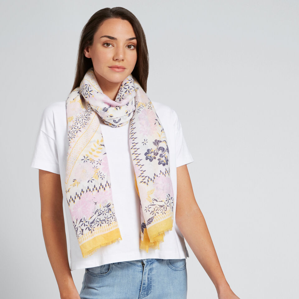 Botanical Print Scarf  