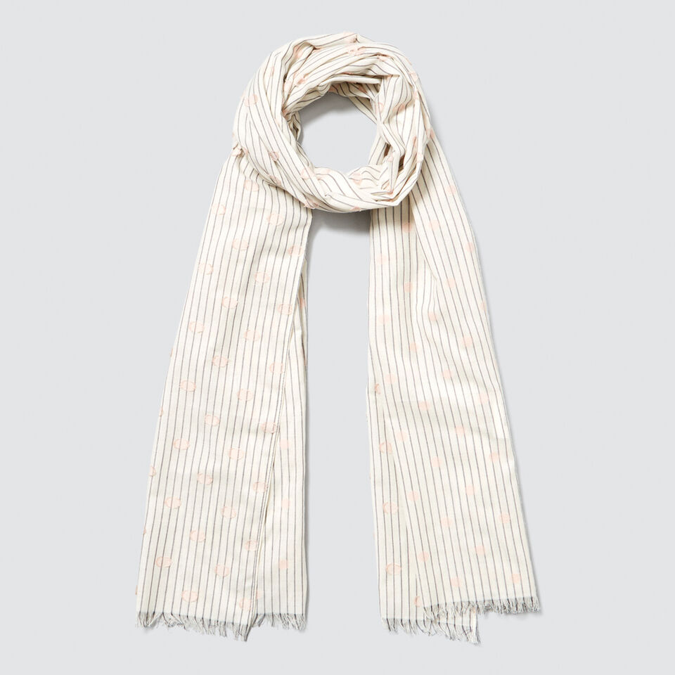 Stripes and Spot Scarf  