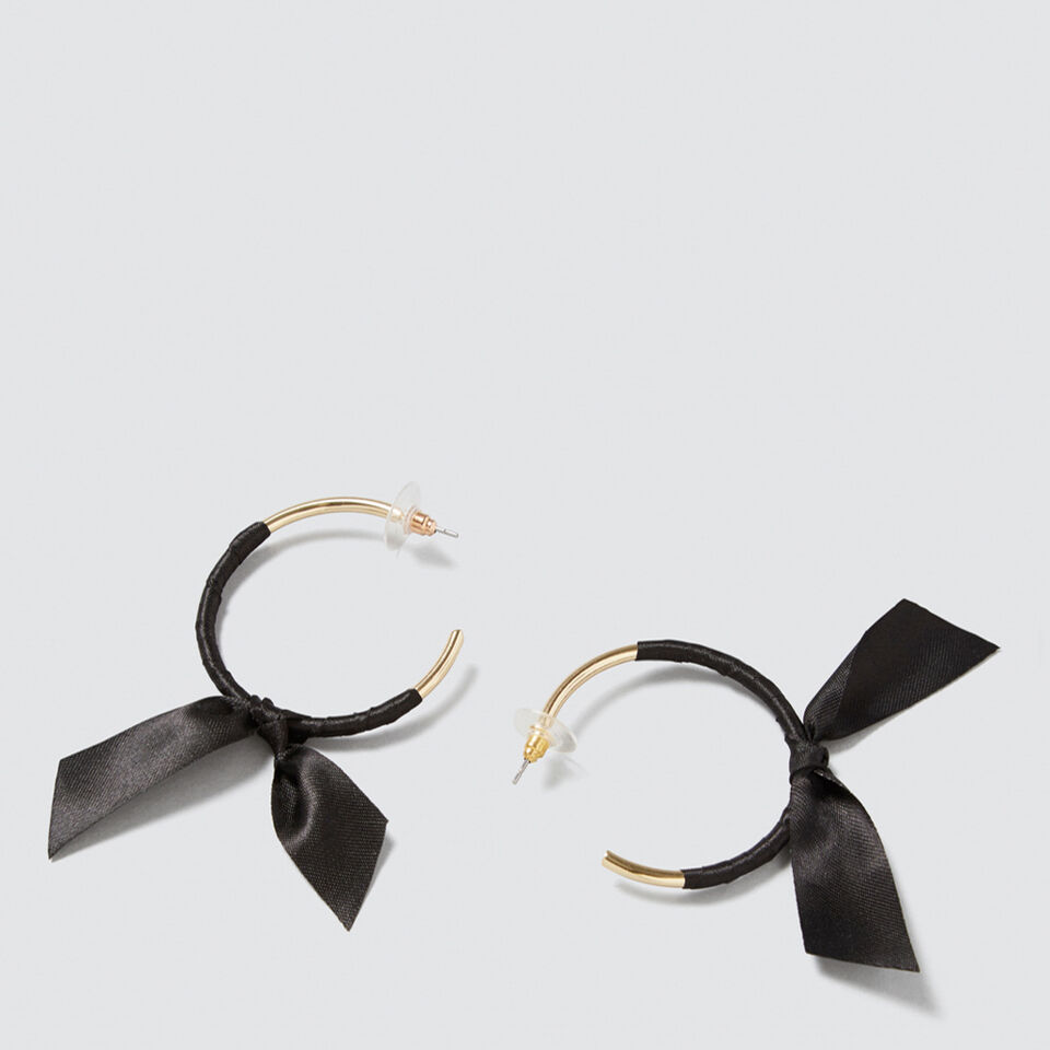 Bow Hoop Earrings  