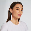Circle Tassle Earrings    hi-res
