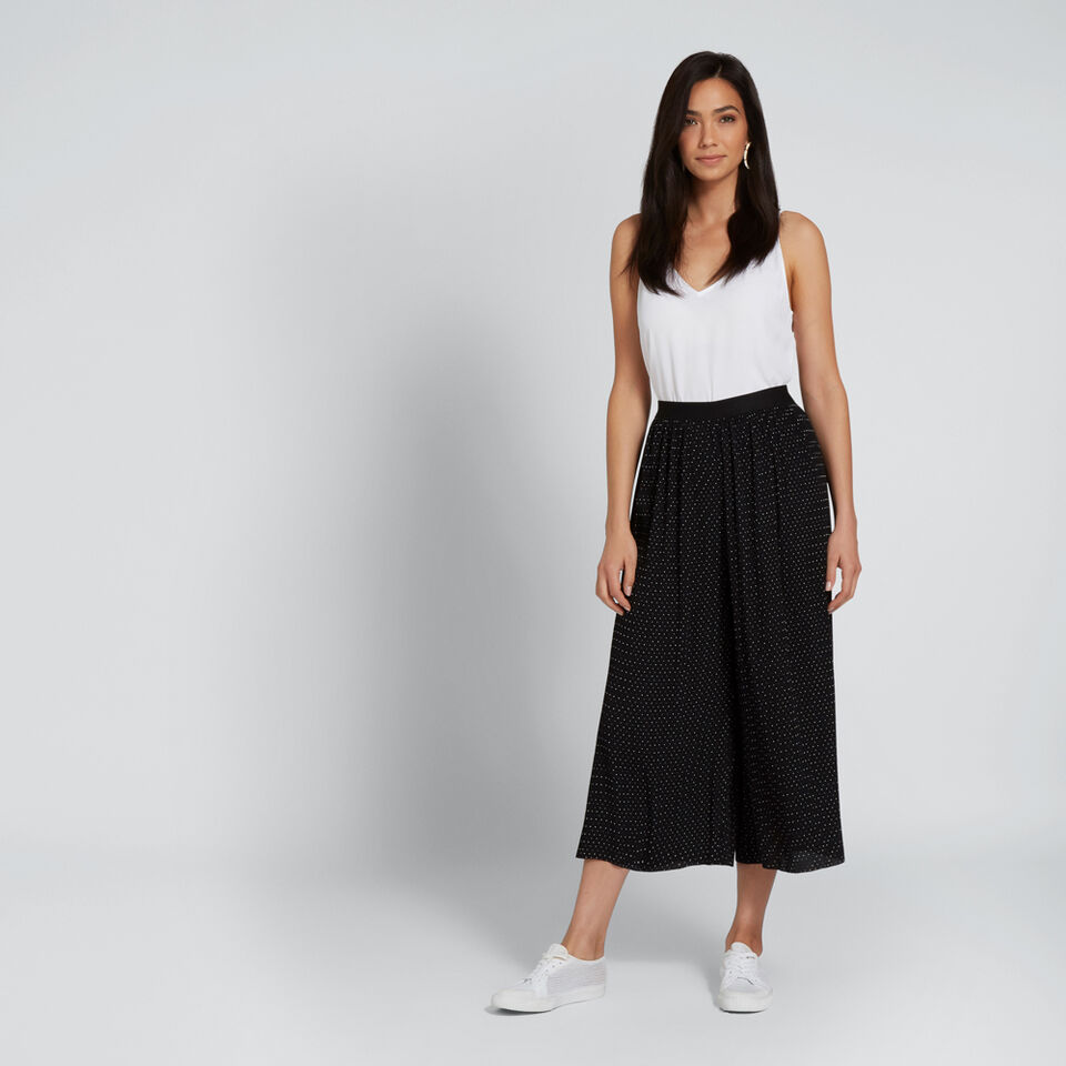 Pleated Spot Pant  