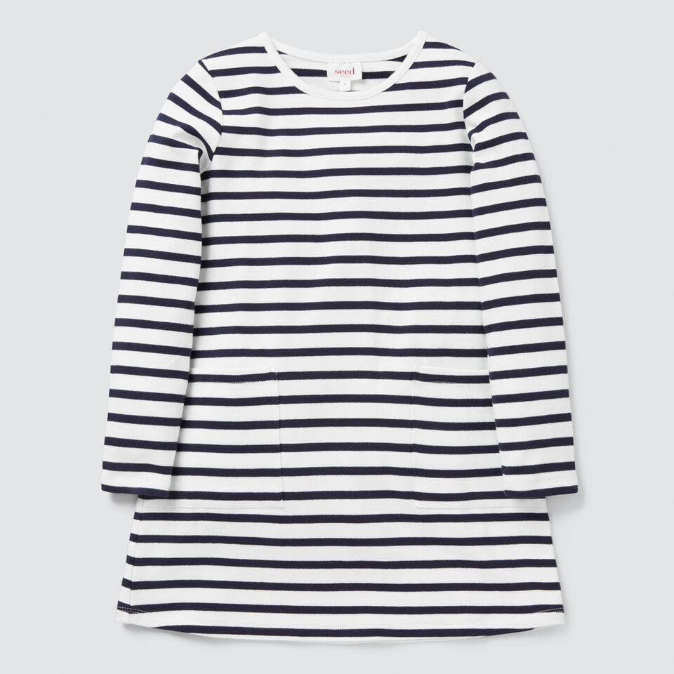 Stripe Pocket Dress  