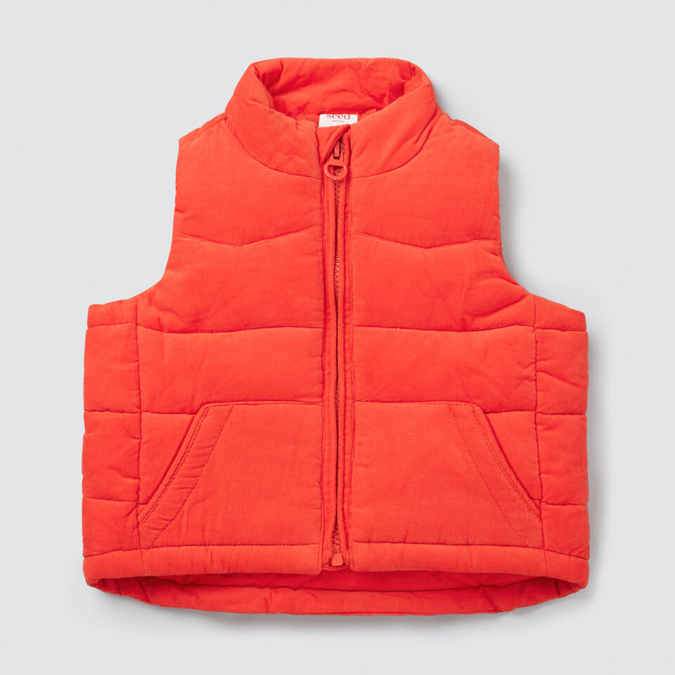 Cord Puffa Vest  