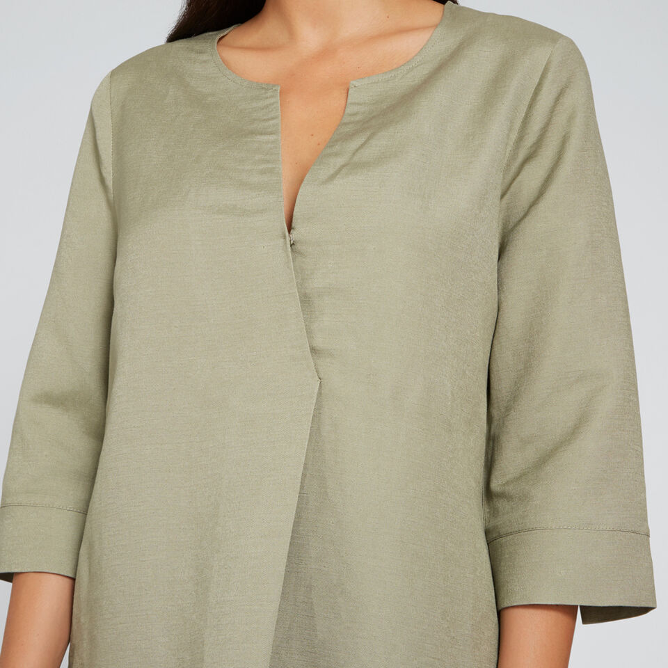 Linen Blend Blouse  