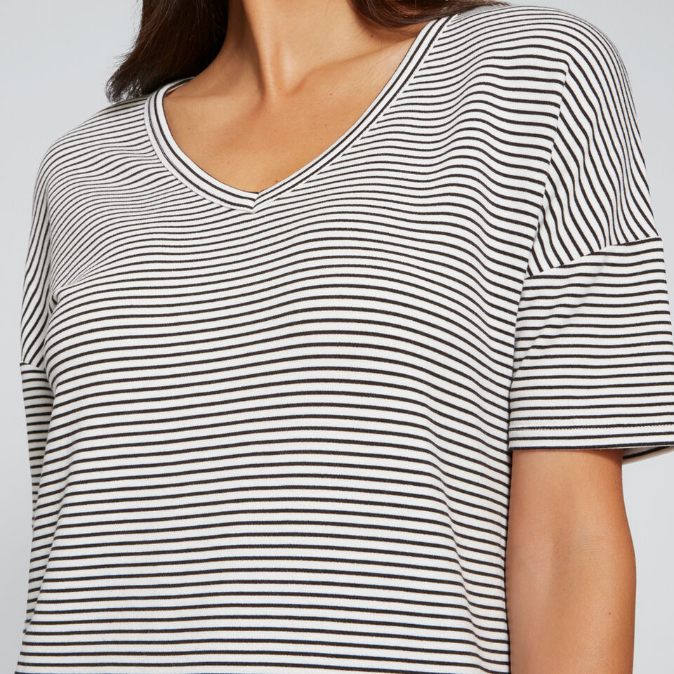 Longline V-Neck Tee  