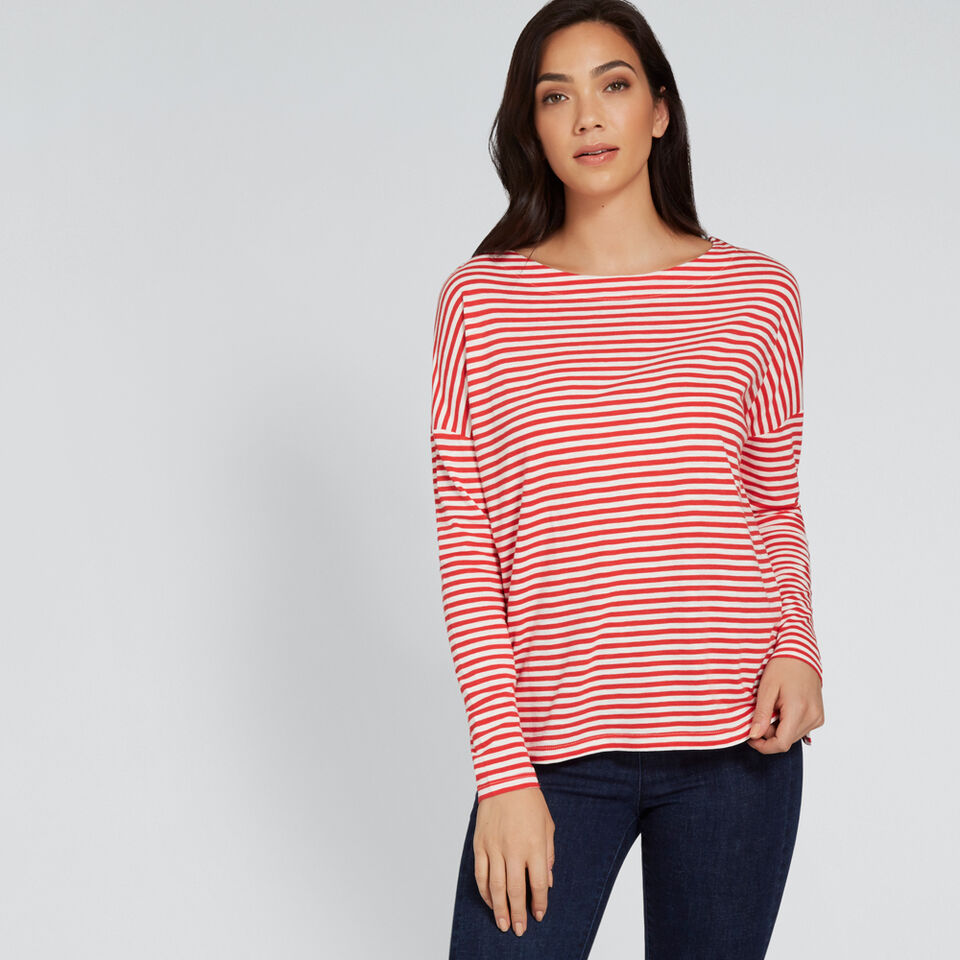 Stripe Long Sleeve Top  