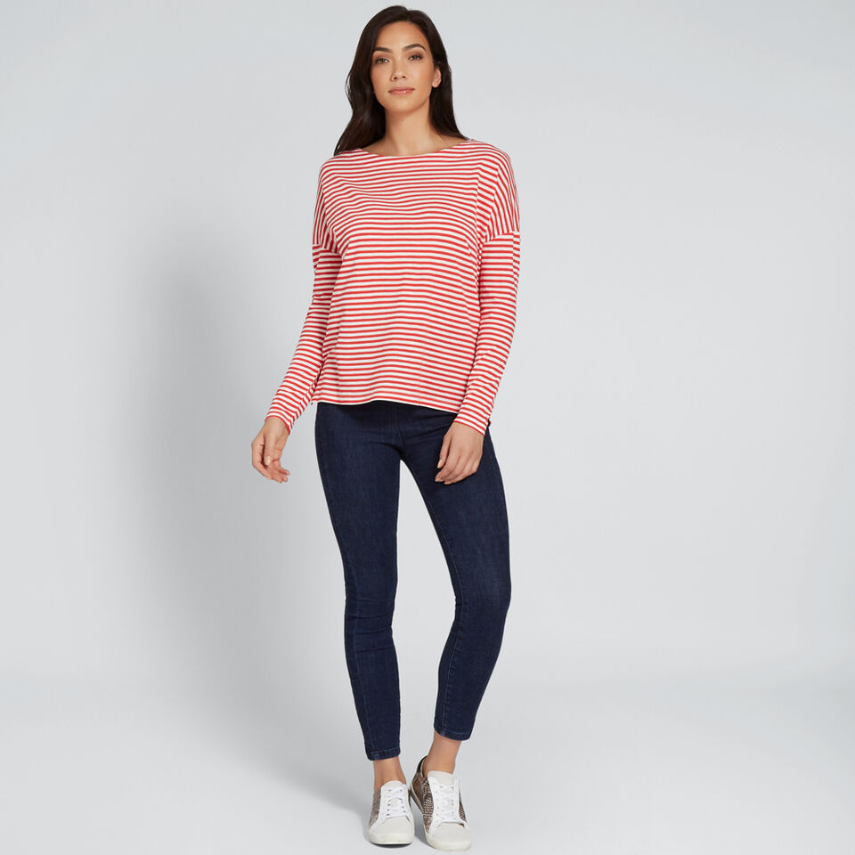 Stripe Long Sleeve Top  