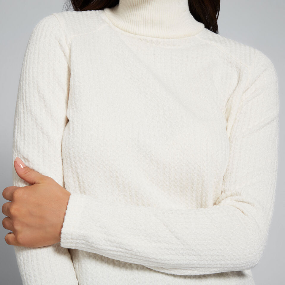 Textured High Neck Top  