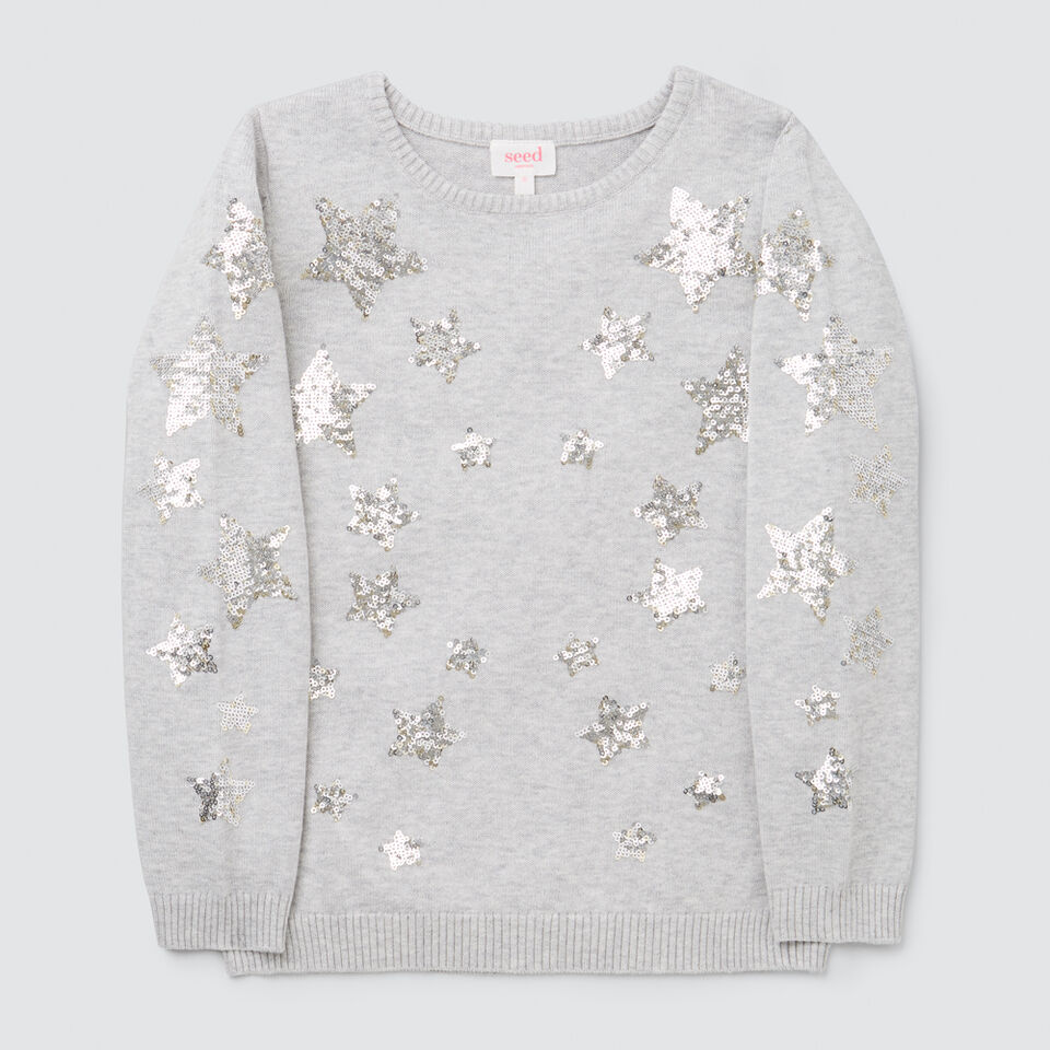 Sequin Star Sweater  